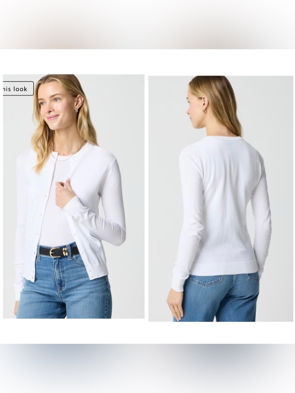 100% cotton classic cardigan sweater